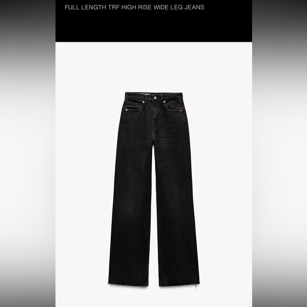 Zara full length TRF high waisted jeans - Wide leg